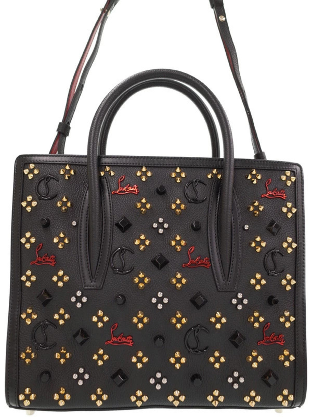 Christian Louboutin Paloma Loubinthesky Tote black calfskin leather